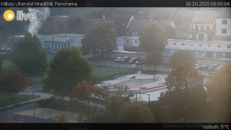 Město Uherské Hradiště - Panorama - 16.10.2025 v 08:00 Město Uherské Hradiště - Panorama - 16.10.2025 v 08:00