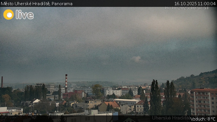 Město Uherské Hradiště - Panorama - 16.10.2025 v 11:00 Město Uherské Hradiště - Panorama - 16.10.2025 v 11:00