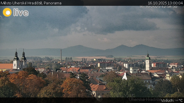 Město Uherské Hradiště - Panorama - 16.10.2025 v 13:00 Město Uherské Hradiště - Panorama - 16.10.2025 v 13:00