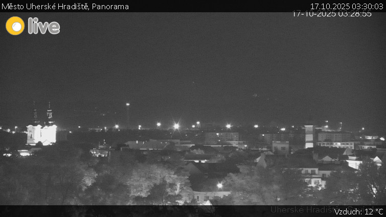 Město Uherské Hradiště - Panorama - 17.10.2025 v 03:30 Město Uherské Hradiště - Panorama - 17.10.2025 v 03:30