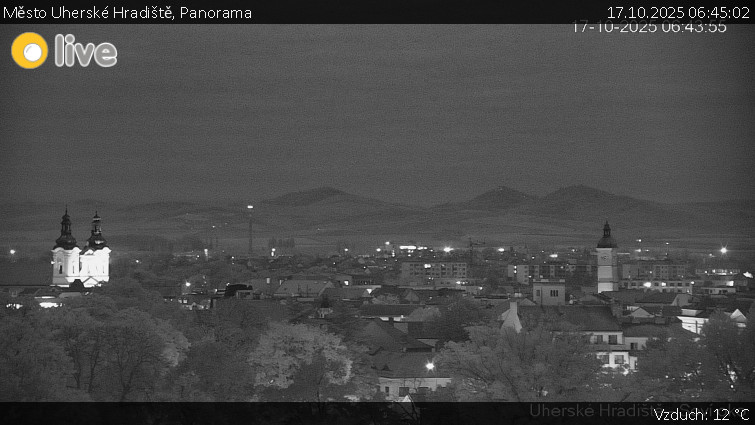 Město Uherské Hradiště - Panorama - 17.10.2025 v 06:45 Město Uherské Hradiště - Panorama - 17.10.2025 v 06:45