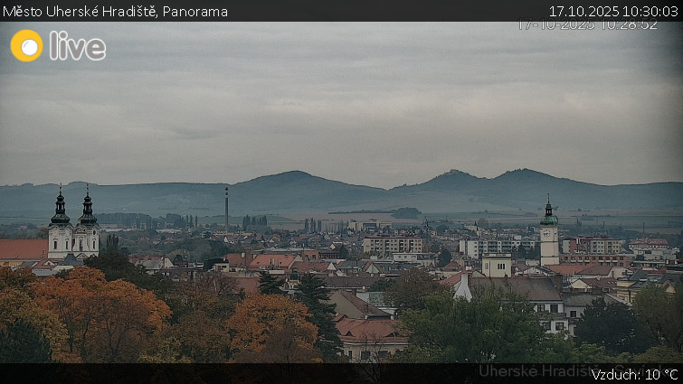 Město Uherské Hradiště - Panorama - 17.10.2025 v 10:30 Město Uherské Hradiště - Panorama - 17.10.2025 v 10:30