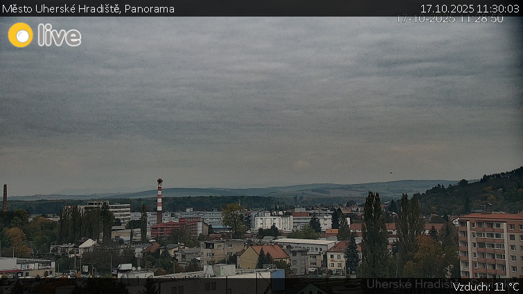 Město Uherské Hradiště - Panorama - 17.10.2025 v 11:30 Město Uherské Hradiště - Panorama - 17.10.2025 v 11:30