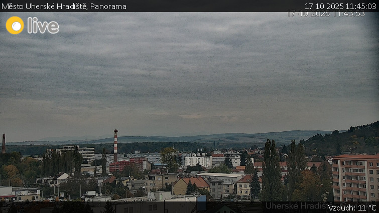 Město Uherské Hradiště - Panorama - 17.10.2025 v 11:45 Město Uherské Hradiště - Panorama - 17.10.2025 v 11:45
