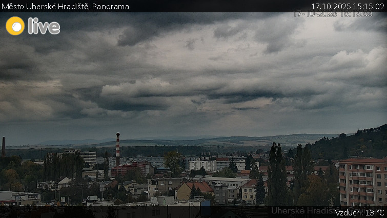 Město Uherské Hradiště - Panorama - 17.10.2025 v 15:15 Město Uherské Hradiště - Panorama - 17.10.2025 v 15:15