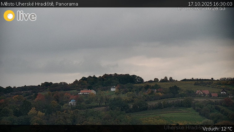 Město Uherské Hradiště - Panorama - 17.10.2025 v 16:30 Město Uherské Hradiště - Panorama - 17.10.2025 v 16:30