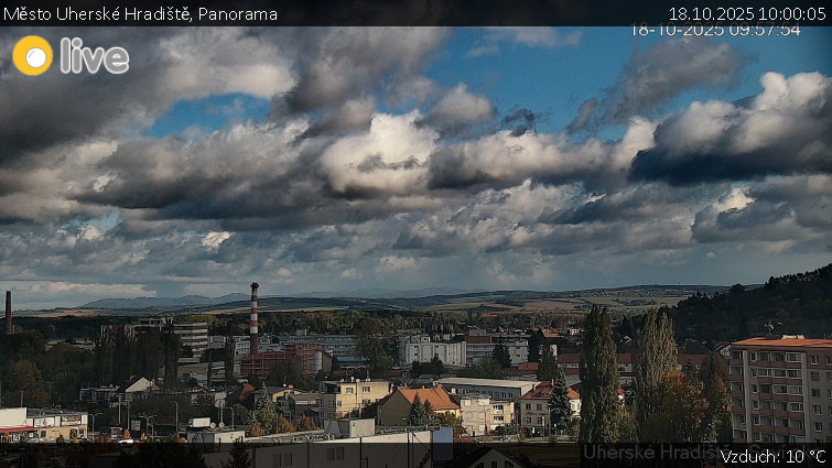 Město Uherské Hradiště - Panorama - 18.10.2025 v 10:00 Město Uherské Hradiště - Panorama - 18.10.2025 v 10:00