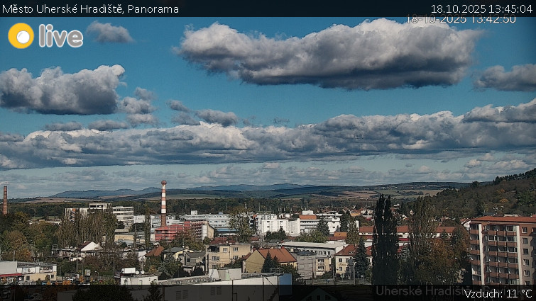 Město Uherské Hradiště - Panorama - 18.10.2025 v 13:45 Město Uherské Hradiště - Panorama - 18.10.2025 v 13:45