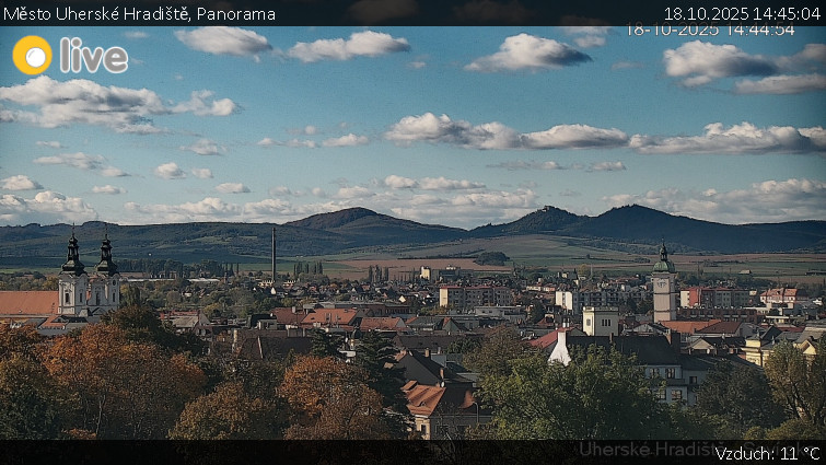 Město Uherské Hradiště - Panorama - 18.10.2025 v 14:45 Město Uherské Hradiště - Panorama - 18.10.2025 v 14:45