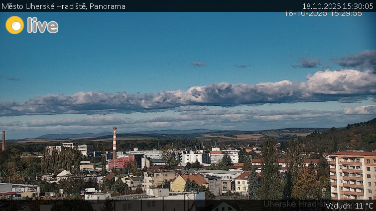 Město Uherské Hradiště - Panorama - 18.10.2025 v 15:30 Město Uherské Hradiště - Panorama - 18.10.2025 v 15:30