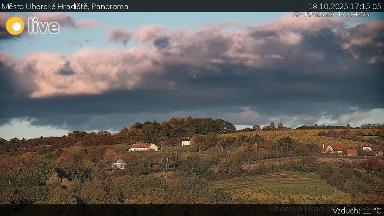 Město Uherské Hradiště - Panorama - 18.10.2025 v 17:15 Město Uherské Hradiště - Panorama - 18.10.2025 v 17:15