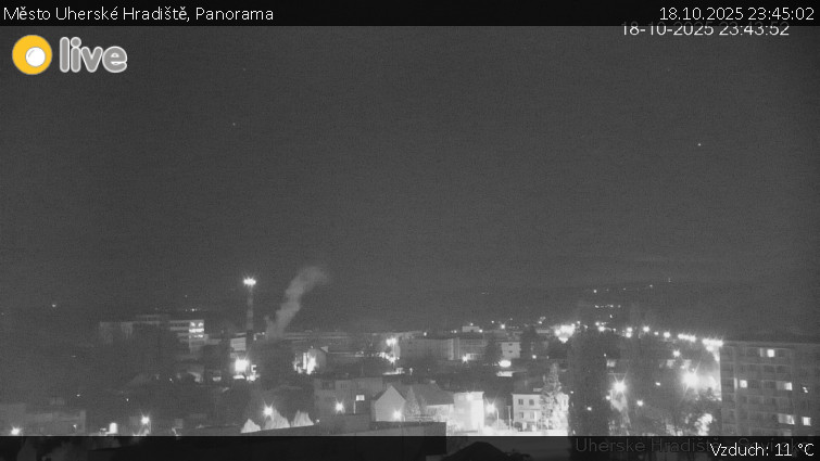 Město Uherské Hradiště - Panorama - 18.10.2025 v 23:45 Město Uherské Hradiště - Panorama - 18.10.2025 v 23:45