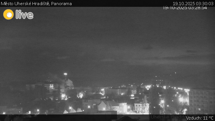 Město Uherské Hradiště - Panorama - 19.10.2025 v 03:30 Město Uherské Hradiště - Panorama - 19.10.2025 v 03:30