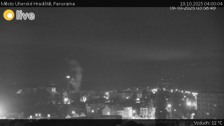 Město Uherské Hradiště - Panorama - 19.10.2025 v 04:00 Město Uherské Hradiště - Panorama - 19.10.2025 v 04:00