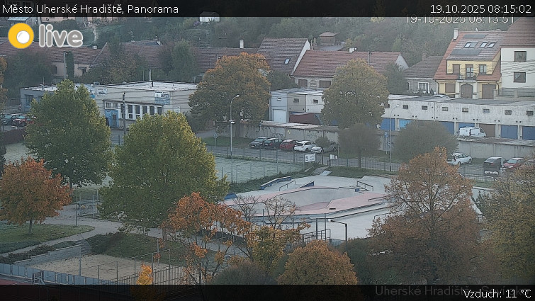 Město Uherské Hradiště - Panorama - 19.10.2025 v 08:15 Město Uherské Hradiště - Panorama - 19.10.2025 v 08:15