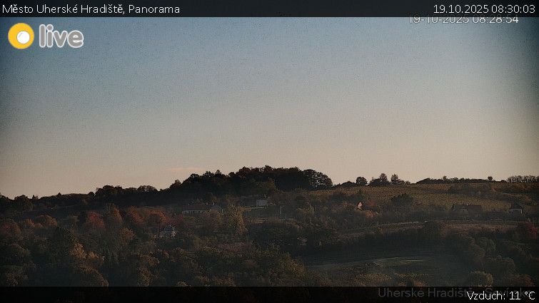 Město Uherské Hradiště - Panorama - 19.10.2025 v 08:30 Město Uherské Hradiště - Panorama - 19.10.2025 v 08:30