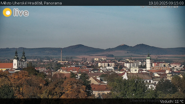 Město Uherské Hradiště - Panorama - 19.10.2025 v 09:15 Město Uherské Hradiště - Panorama - 19.10.2025 v 09:15