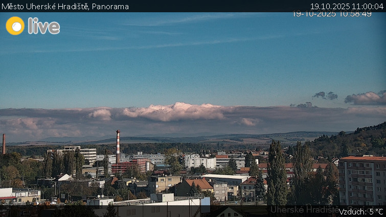 Město Uherské Hradiště - Panorama - 19.10.2025 v 11:00 Město Uherské Hradiště - Panorama - 19.10.2025 v 11:00