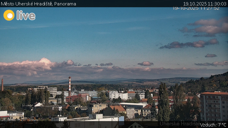 Město Uherské Hradiště - Panorama - 19.10.2025 v 11:30 Město Uherské Hradiště - Panorama - 19.10.2025 v 11:30