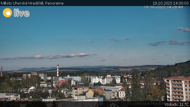 Město Uherské Hradiště - Panorama - 19.10.2025 v 14:30 Město Uherské Hradiště - Panorama - 19.10.2025 v 14:30