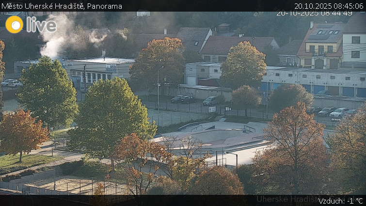 Město Uherské Hradiště - Panorama - 20.10.2025 v 08:45 Město Uherské Hradiště - Panorama - 20.10.2025 v 08:45