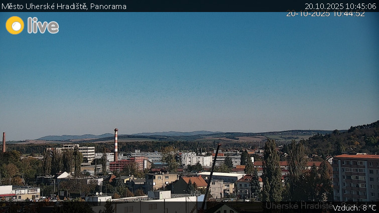 Město Uherské Hradiště - Panorama - 20.10.2025 v 10:45 Město Uherské Hradiště - Panorama - 20.10.2025 v 10:45