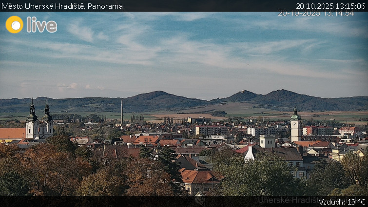Město Uherské Hradiště - Panorama - 20.10.2025 v 13:15 Město Uherské Hradiště - Panorama - 20.10.2025 v 13:15