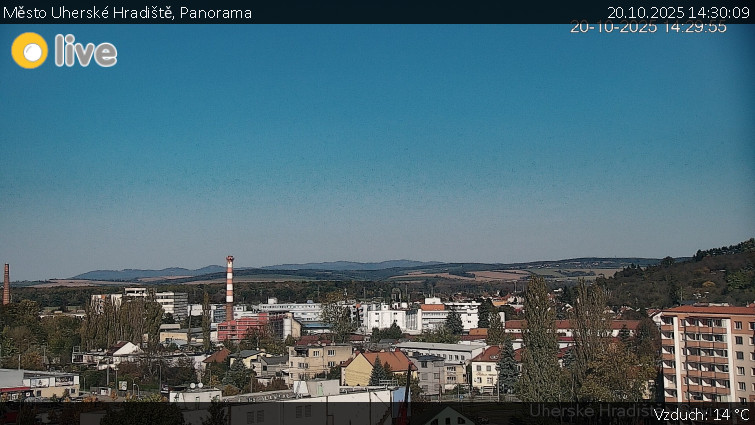 Město Uherské Hradiště - Panorama - 20.10.2025 v 14:30 Město Uherské Hradiště - Panorama - 20.10.2025 v 14:30
