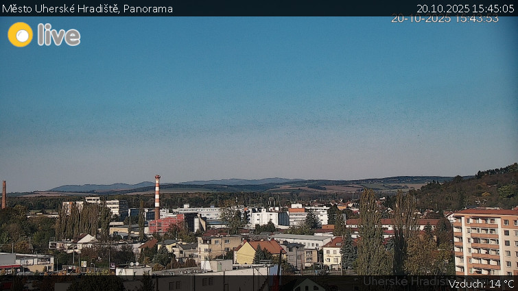 Město Uherské Hradiště - Panorama - 20.10.2025 v 15:45 Město Uherské Hradiště - Panorama - 20.10.2025 v 15:45
