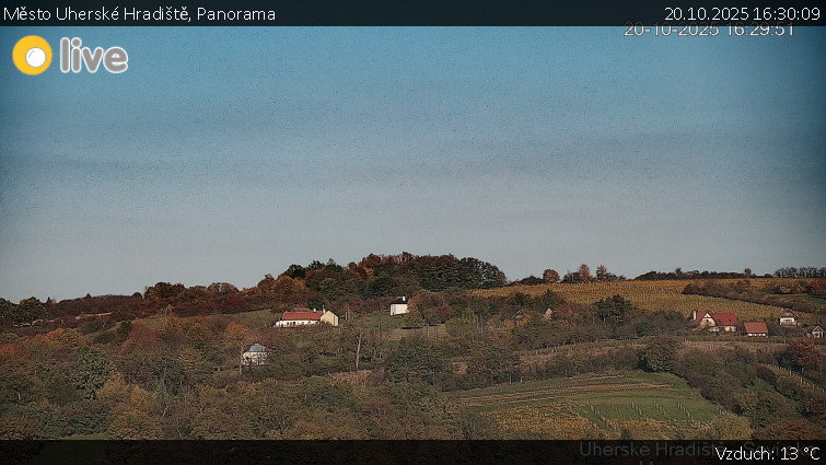 Město Uherské Hradiště - Panorama - 20.10.2025 v 16:30 Město Uherské Hradiště - Panorama - 20.10.2025 v 16:30