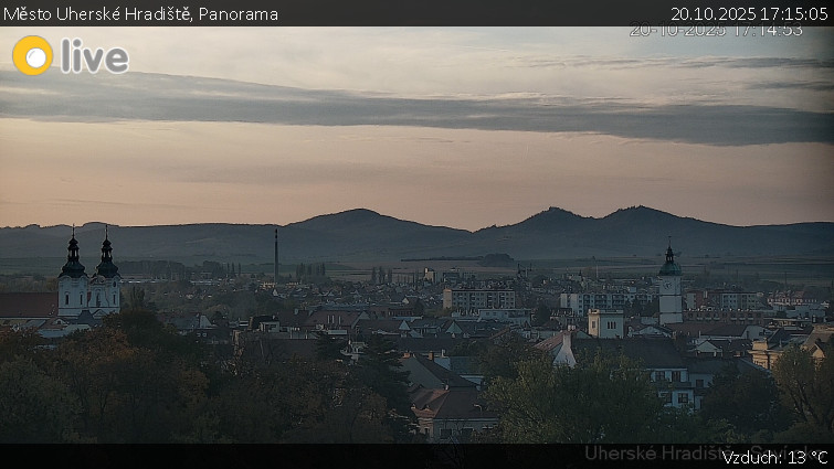 Město Uherské Hradiště - Panorama - 20.10.2025 v 17:15 Město Uherské Hradiště - Panorama - 20.10.2025 v 17:15