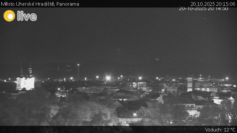 Město Uherské Hradiště - Panorama - 20.10.2025 v 20:15 Město Uherské Hradiště - Panorama - 20.10.2025 v 20:15