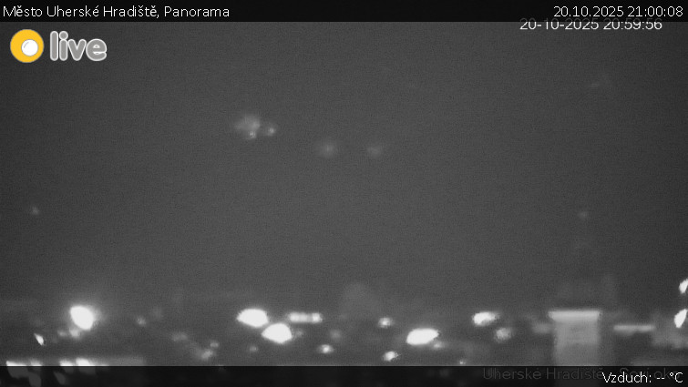 Město Uherské Hradiště - Panorama - 20.10.2025 v 21:00 Město Uherské Hradiště - Panorama - 20.10.2025 v 21:00