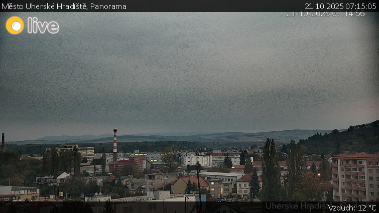 Město Uherské Hradiště - Panorama - 21.10.2025 v 07:15 Město Uherské Hradiště - Panorama - 21.10.2025 v 07:15