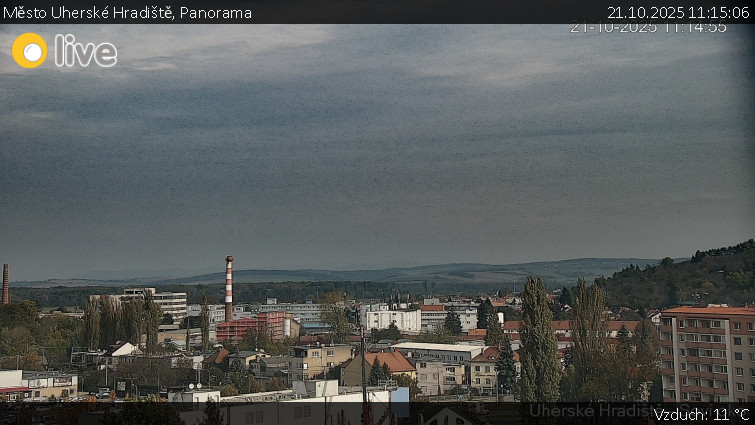 Město Uherské Hradiště - Panorama - 21.10.2025 v 11:15 Město Uherské Hradiště - Panorama - 21.10.2025 v 11:15