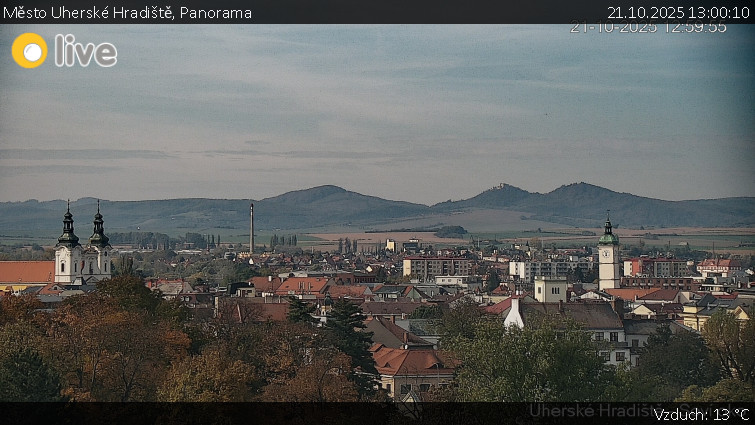 Město Uherské Hradiště - Panorama - 21.10.2025 v 13:00 Město Uherské Hradiště - Panorama - 21.10.2025 v 13:00