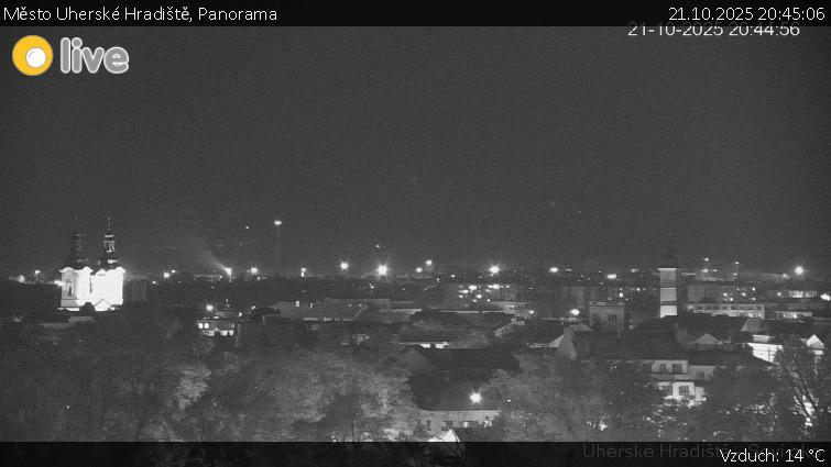 Město Uherské Hradiště - Panorama - 21.10.2025 v 20:45 Město Uherské Hradiště - Panorama - 21.10.2025 v 20:45