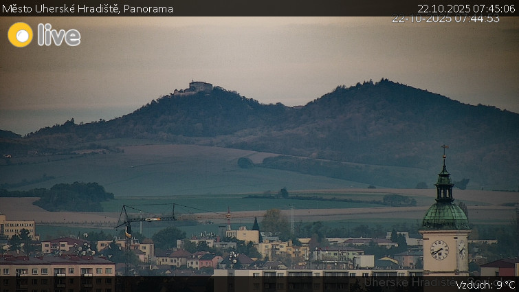 Město Uherské Hradiště - Panorama - 22.10.2025 v 07:45 Město Uherské Hradiště - Panorama - 22.10.2025 v 07:45