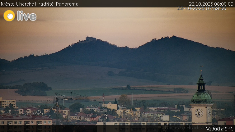 Město Uherské Hradiště - Panorama - 22.10.2025 v 08:00 Město Uherské Hradiště - Panorama - 22.10.2025 v 08:00