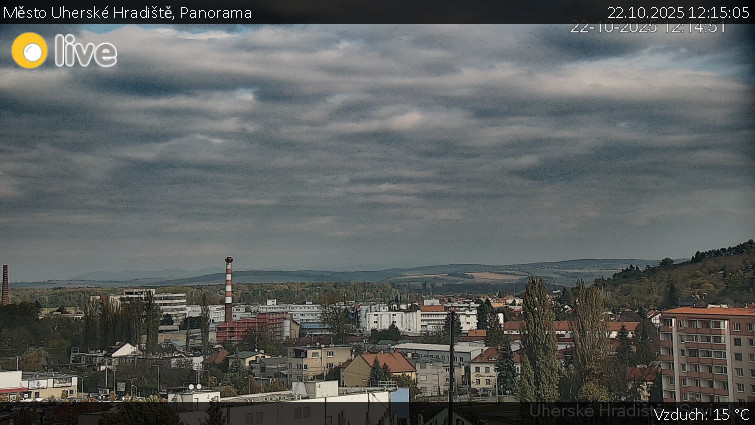 Město Uherské Hradiště - Panorama - 22.10.2025 v 12:15 Město Uherské Hradiště - Panorama - 22.10.2025 v 12:15