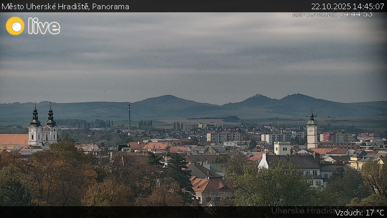 Město Uherské Hradiště - Panorama - 22.10.2025 v 14:45 Město Uherské Hradiště - Panorama - 22.10.2025 v 14:45