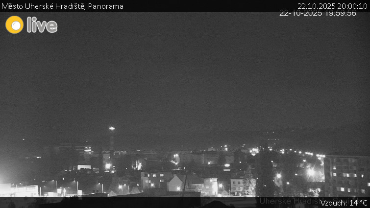 Město Uherské Hradiště - Panorama - 22.10.2025 v 20:00 Město Uherské Hradiště - Panorama - 22.10.2025 v 20:00