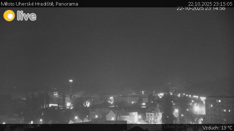 Město Uherské Hradiště - Panorama - 22.10.2025 v 23:15 Město Uherské Hradiště - Panorama - 22.10.2025 v 23:15