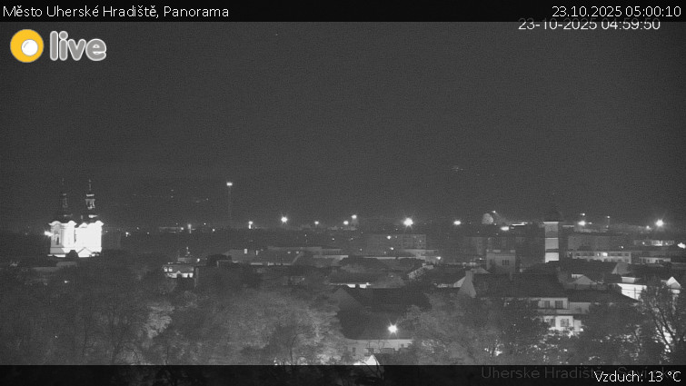 Město Uherské Hradiště - Panorama - 23.10.2025 v 05:00 Město Uherské Hradiště - Panorama - 23.10.2025 v 05:00