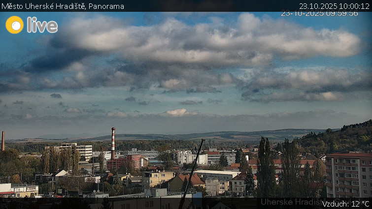Město Uherské Hradiště - Panorama - 23.10.2025 v 10:00 Město Uherské Hradiště - Panorama - 23.10.2025 v 10:00