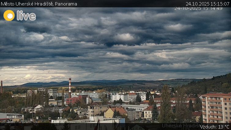 Město Uherské Hradiště - Panorama - 24.10.2025 v 15:15 Město Uherské Hradiště - Panorama - 24.10.2025 v 15:15