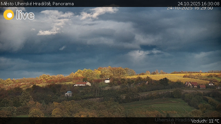 Město Uherské Hradiště - Panorama - 24.10.2025 v 16:30 Město Uherské Hradiště - Panorama - 24.10.2025 v 16:30