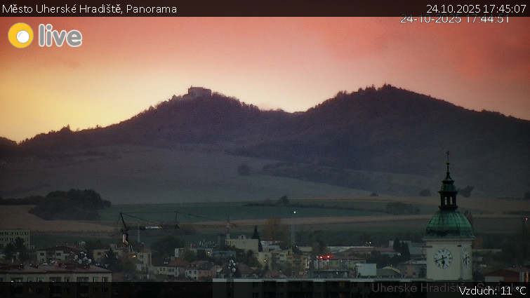 Město Uherské Hradiště - Panorama - 24.10.2025 v 17:45 Město Uherské Hradiště - Panorama - 24.10.2025 v 17:45