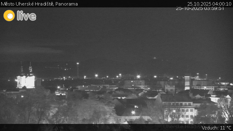 Město Uherské Hradiště - Panorama - 25.10.2025 v 04:00 Město Uherské Hradiště - Panorama - 25.10.2025 v 04:00