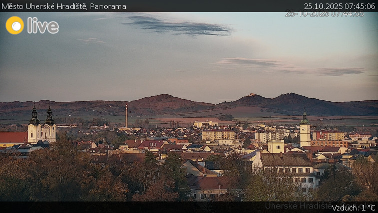Město Uherské Hradiště - Panorama - 25.10.2025 v 07:45 Město Uherské Hradiště - Panorama - 25.10.2025 v 07:45